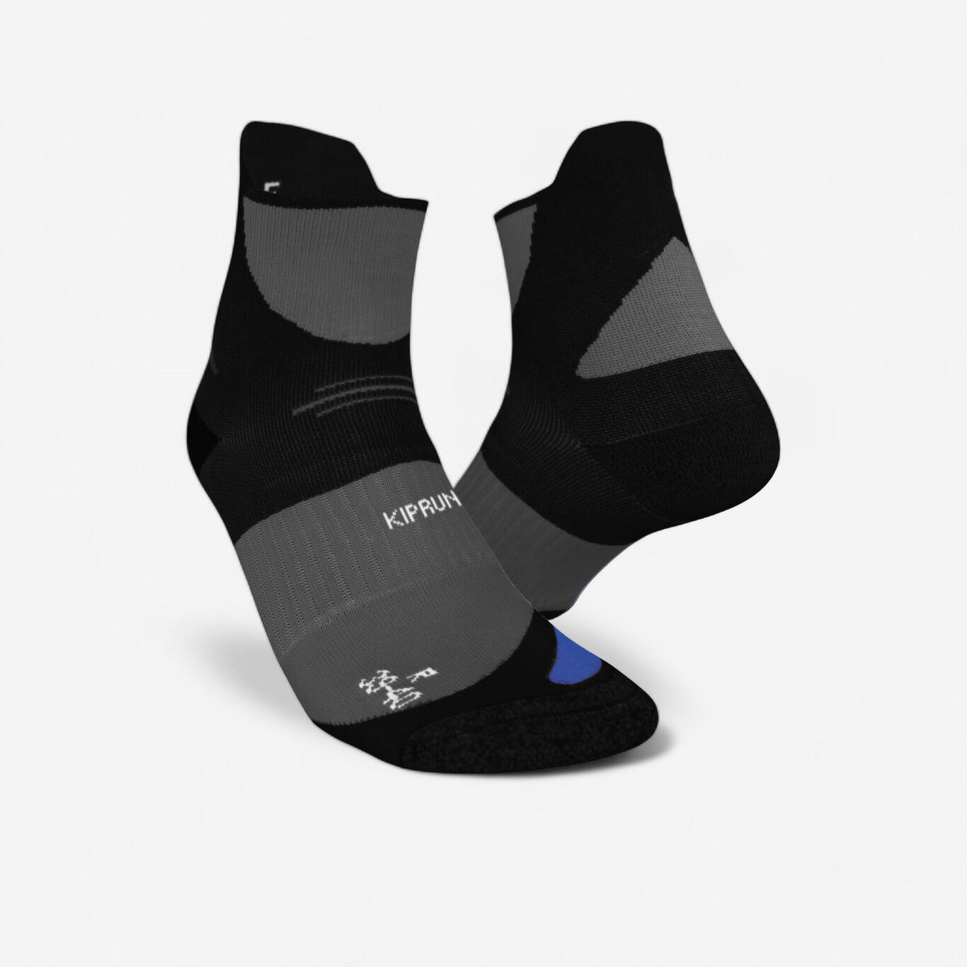 STRAP THICK RUNNING SOCKS BLACK/BLUE Decathlon