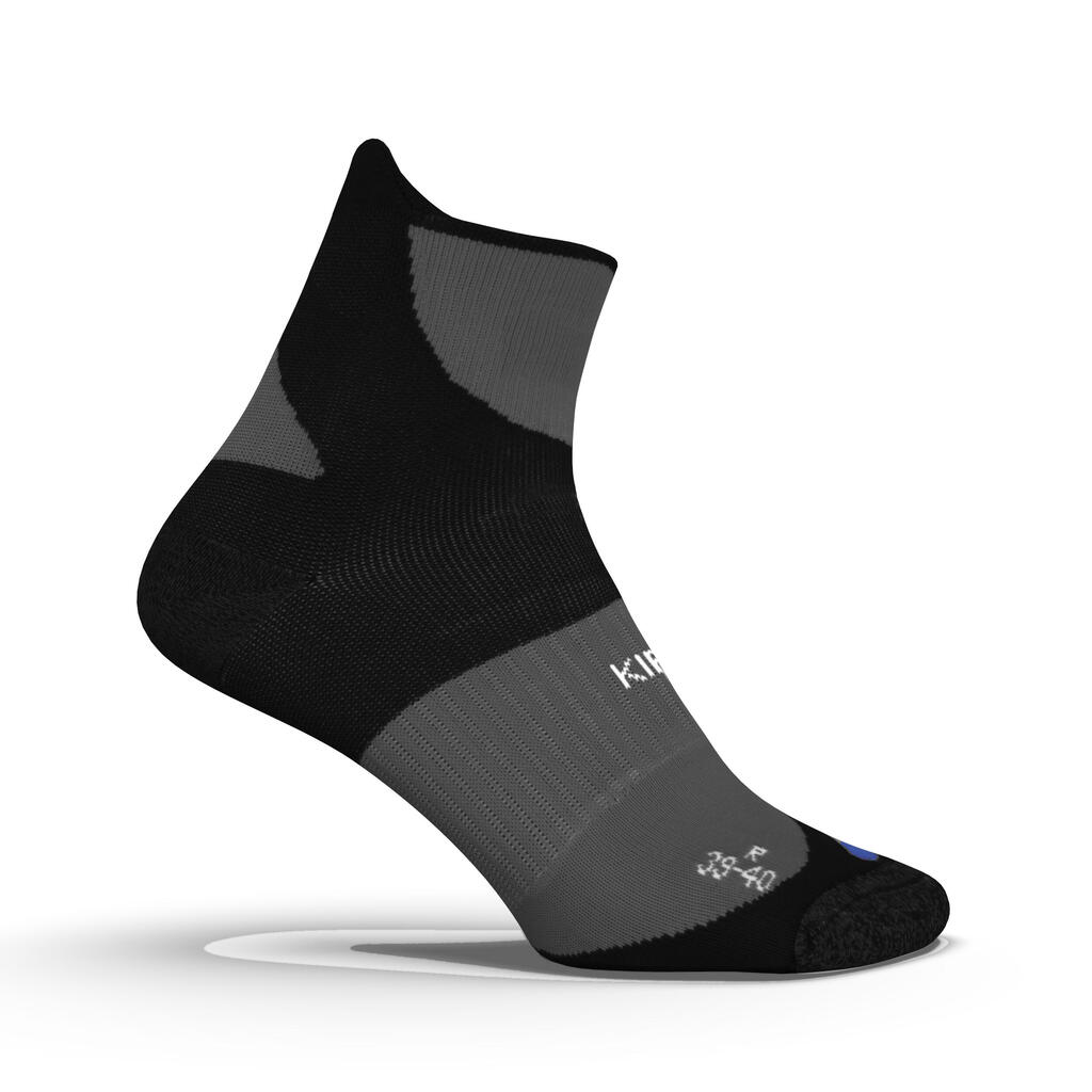 ČARAPE RUN900 THICK STRAP ZA TRČANJE - CRNE