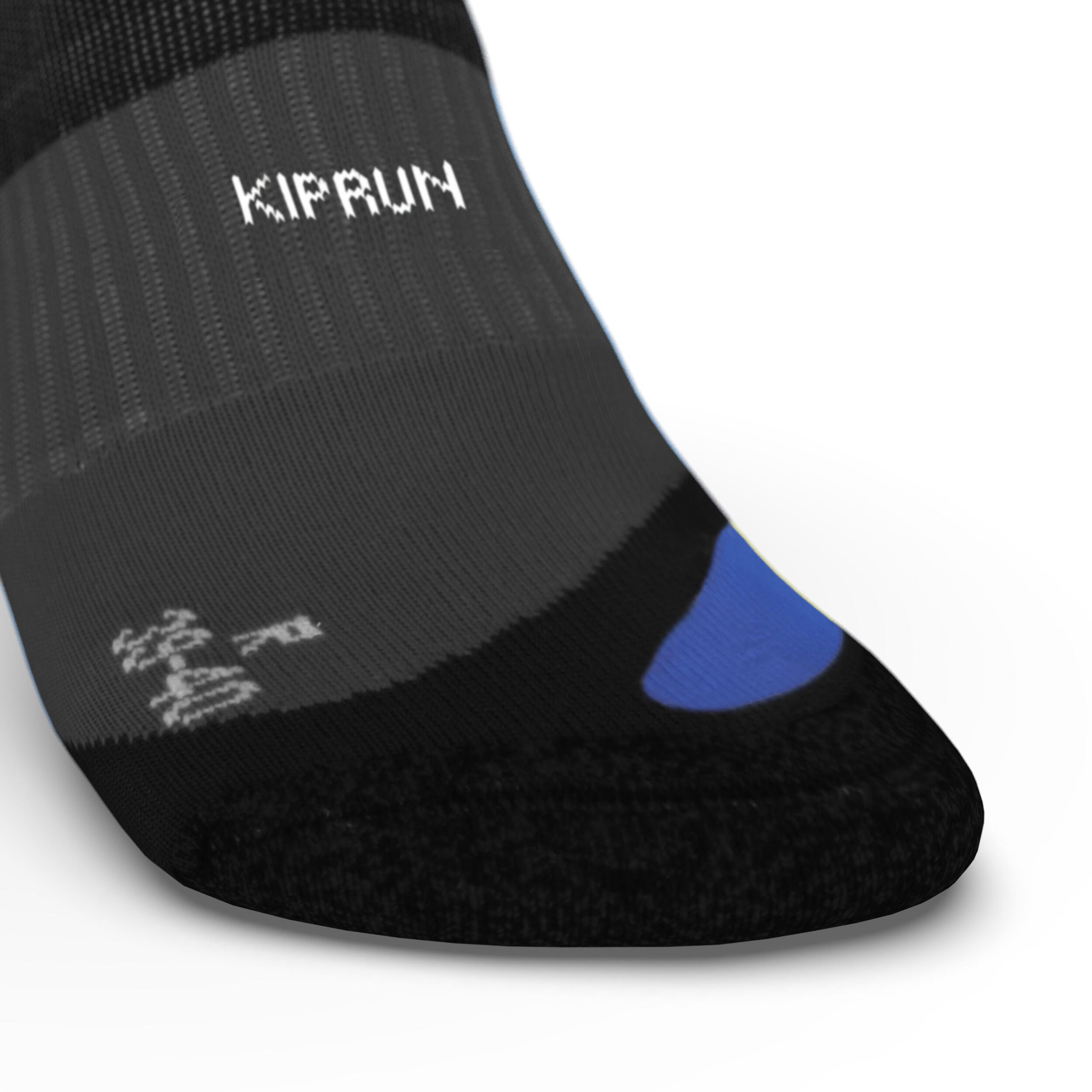 Silné běžecké ponožky RUN900 Strap černo-modré  5/6