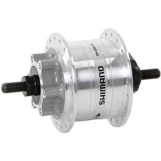 
      6 voltu, 3 vatu rumbas dinamomašīna "Shimano Nexus"
  