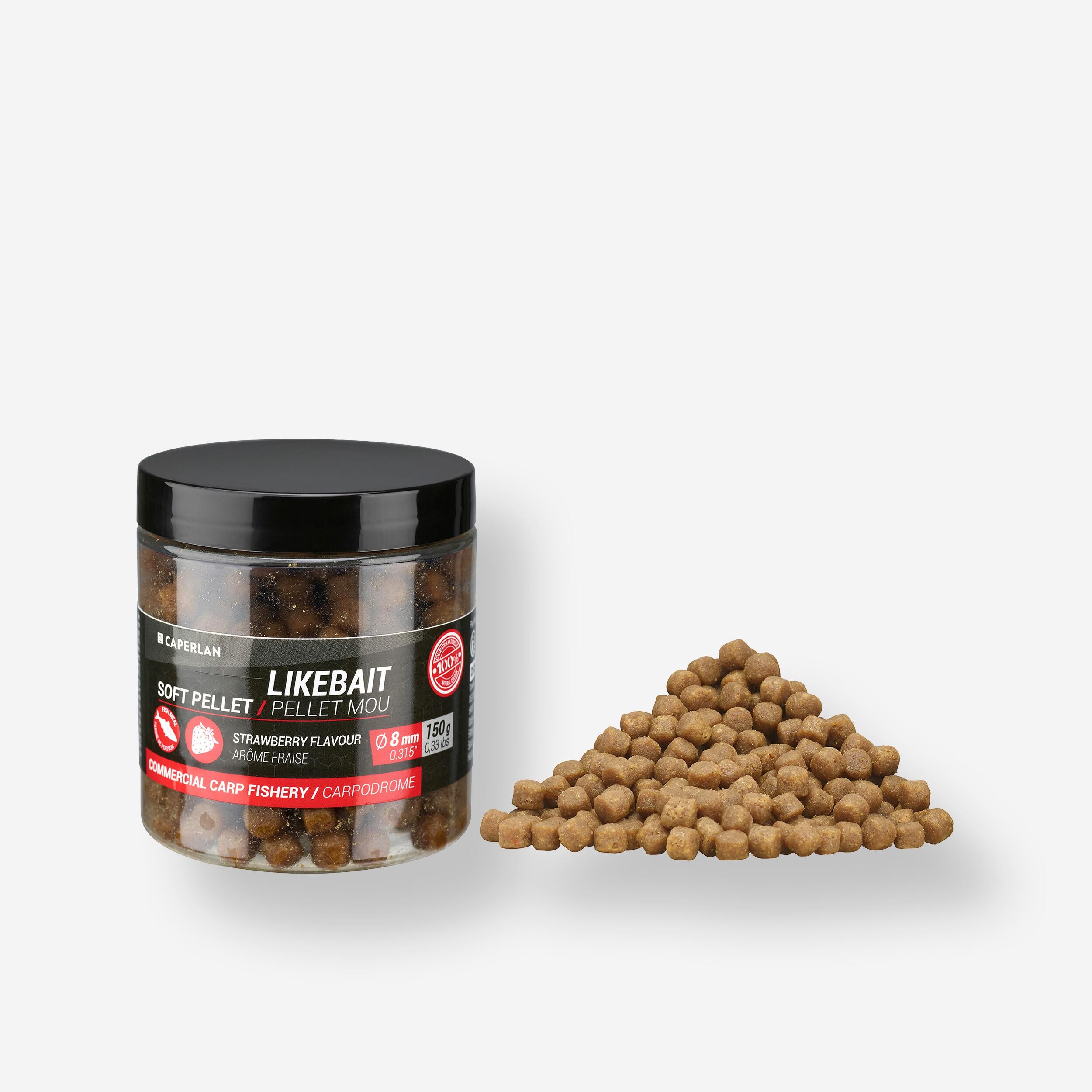 Zachte pellets Likebait 8 mm aardbei 1/3