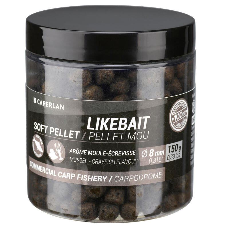 Miękki pellet haczykowy CAPERLAN likebait 8 mm skorupiaki