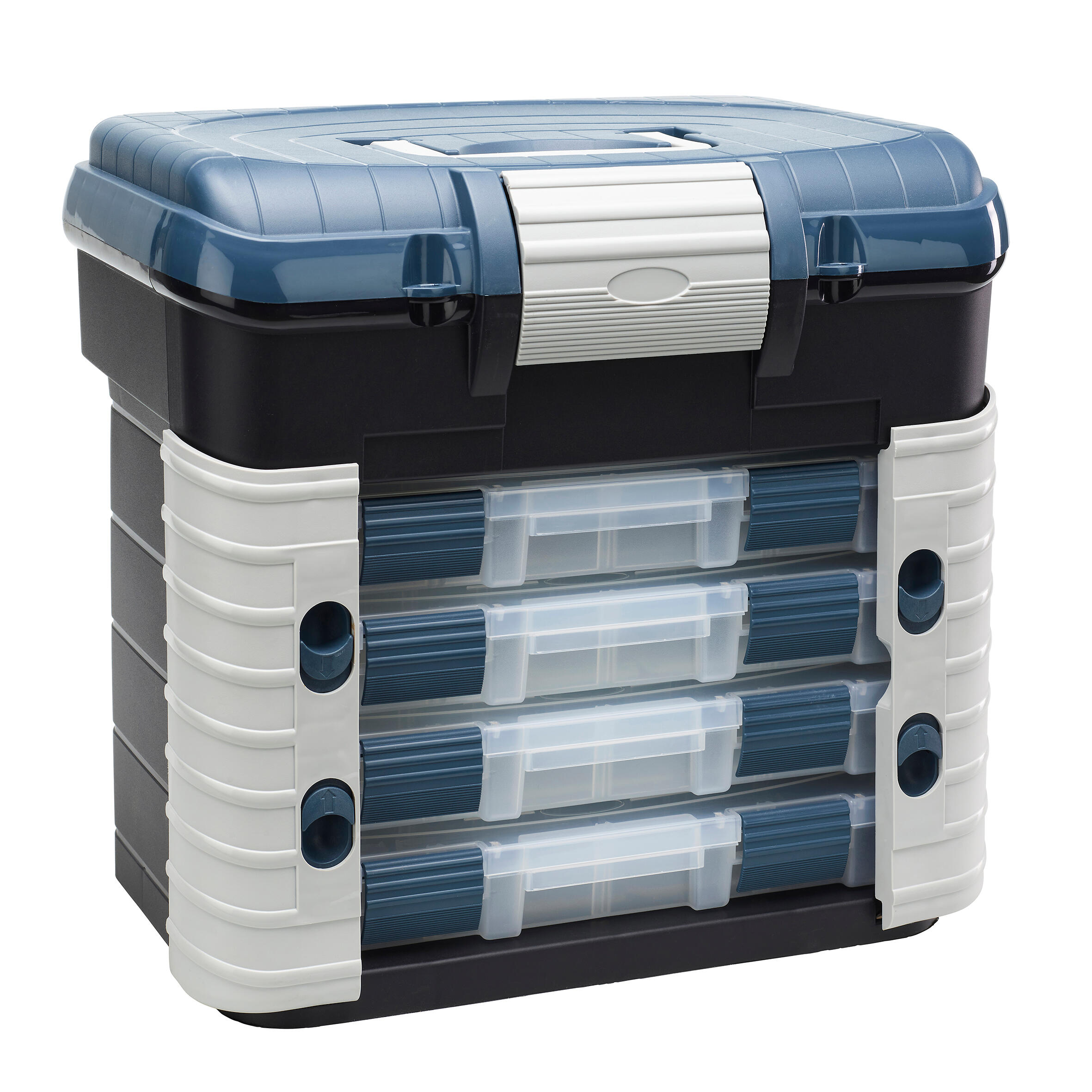 Buy Large Fishing Tackle Box and Chair by Octoplus with 4 drawers