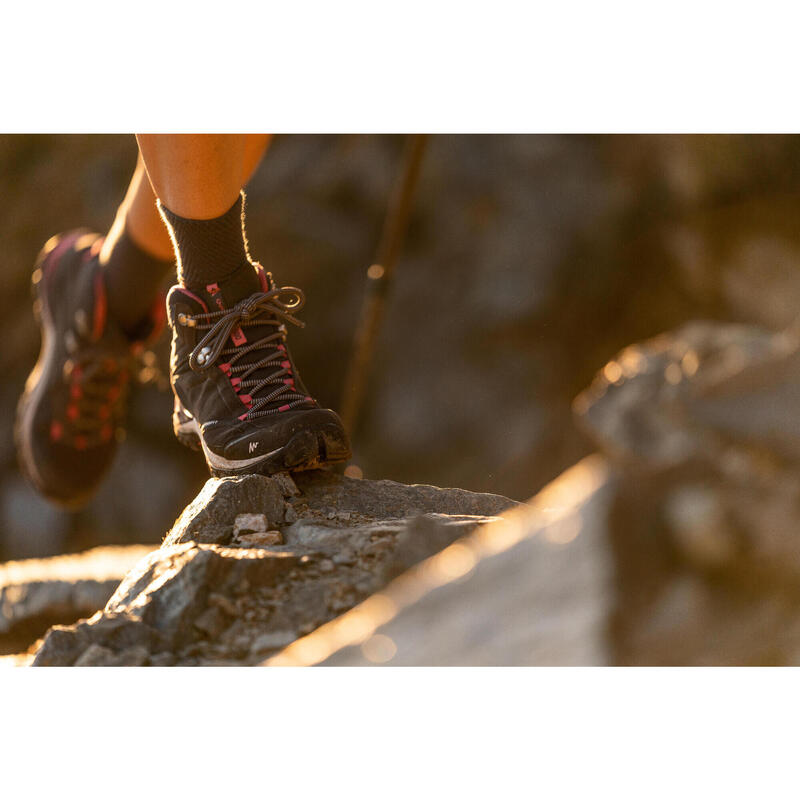 Botas de senderismo en montaña para mujer MH500 MID impermeables verde -  Decathlon