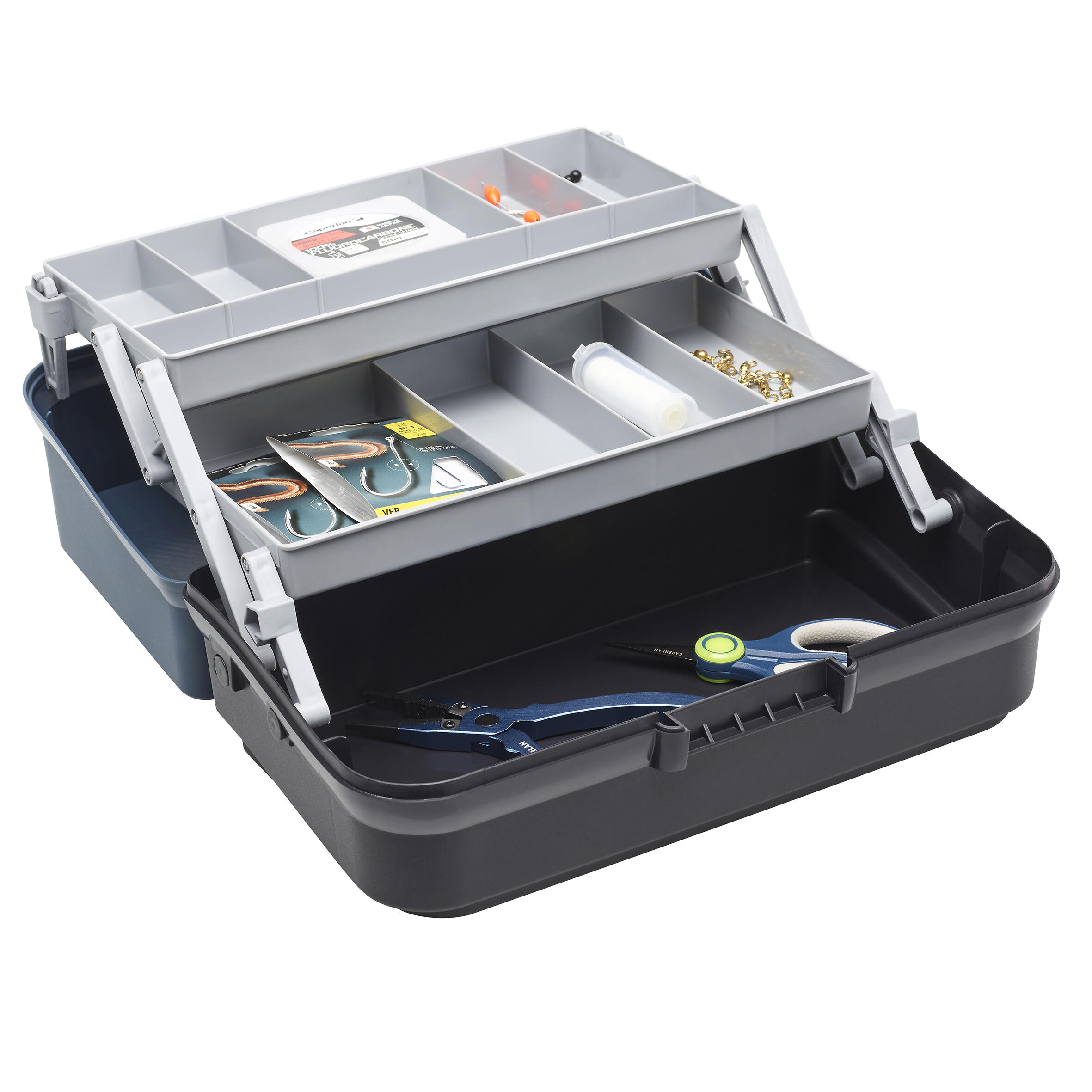 Fishing Tackle Box 5.3 L - BX 2 T - CAPERLAN