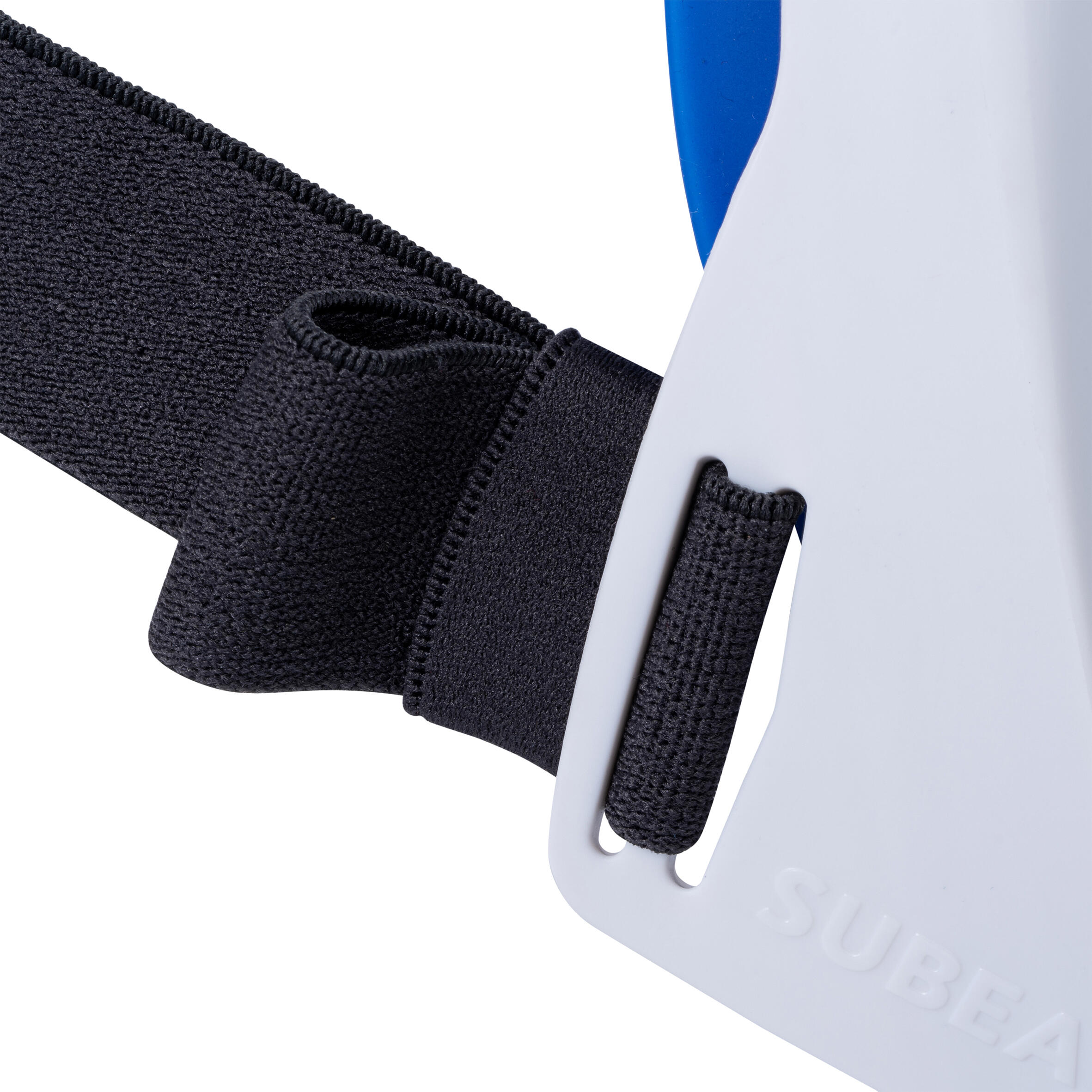 Adults' snorkelling kit Easybreath 500 mask fins - blue 7/19
