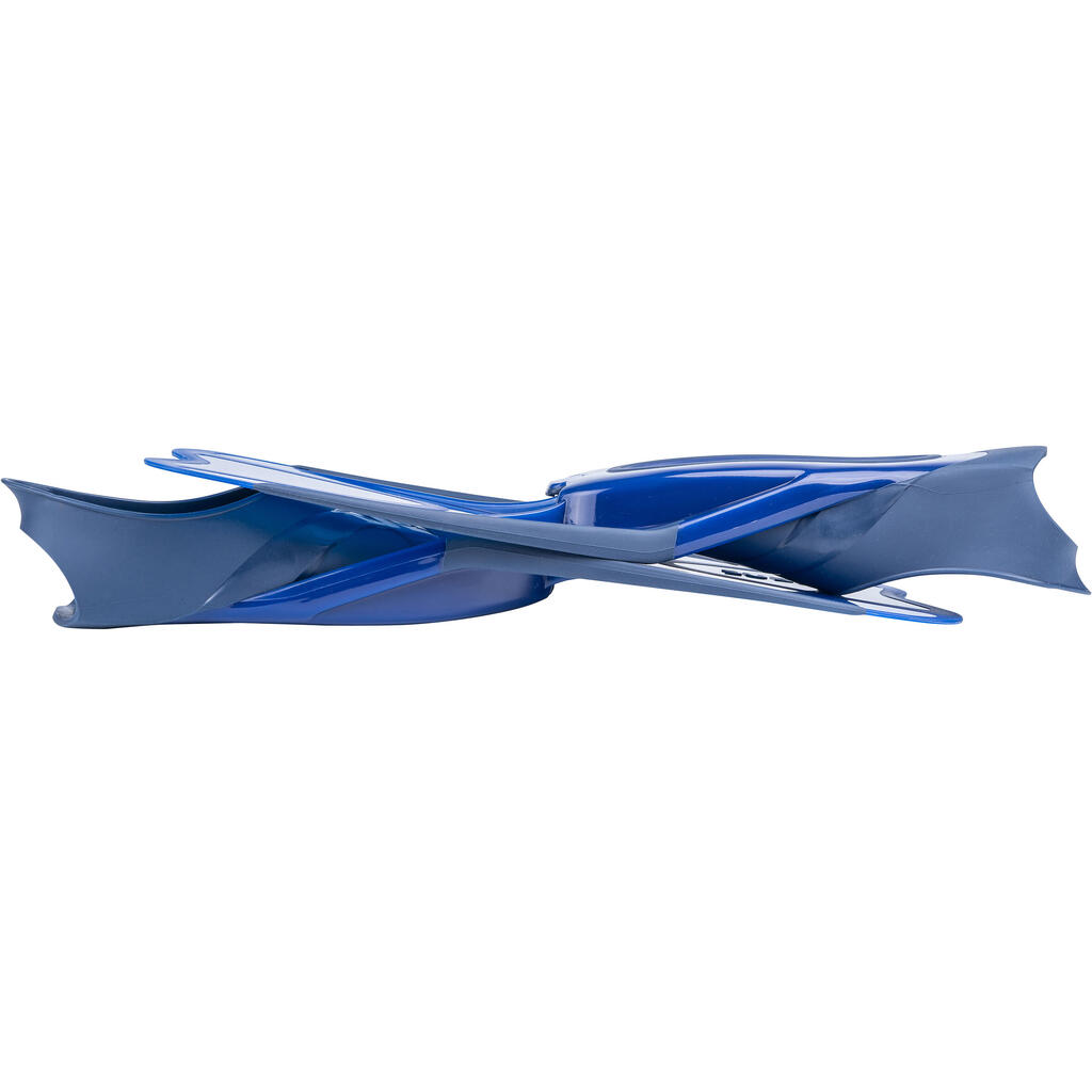 Kit de snorkeling masque Easybreath 500 palmes Adulte - bleu