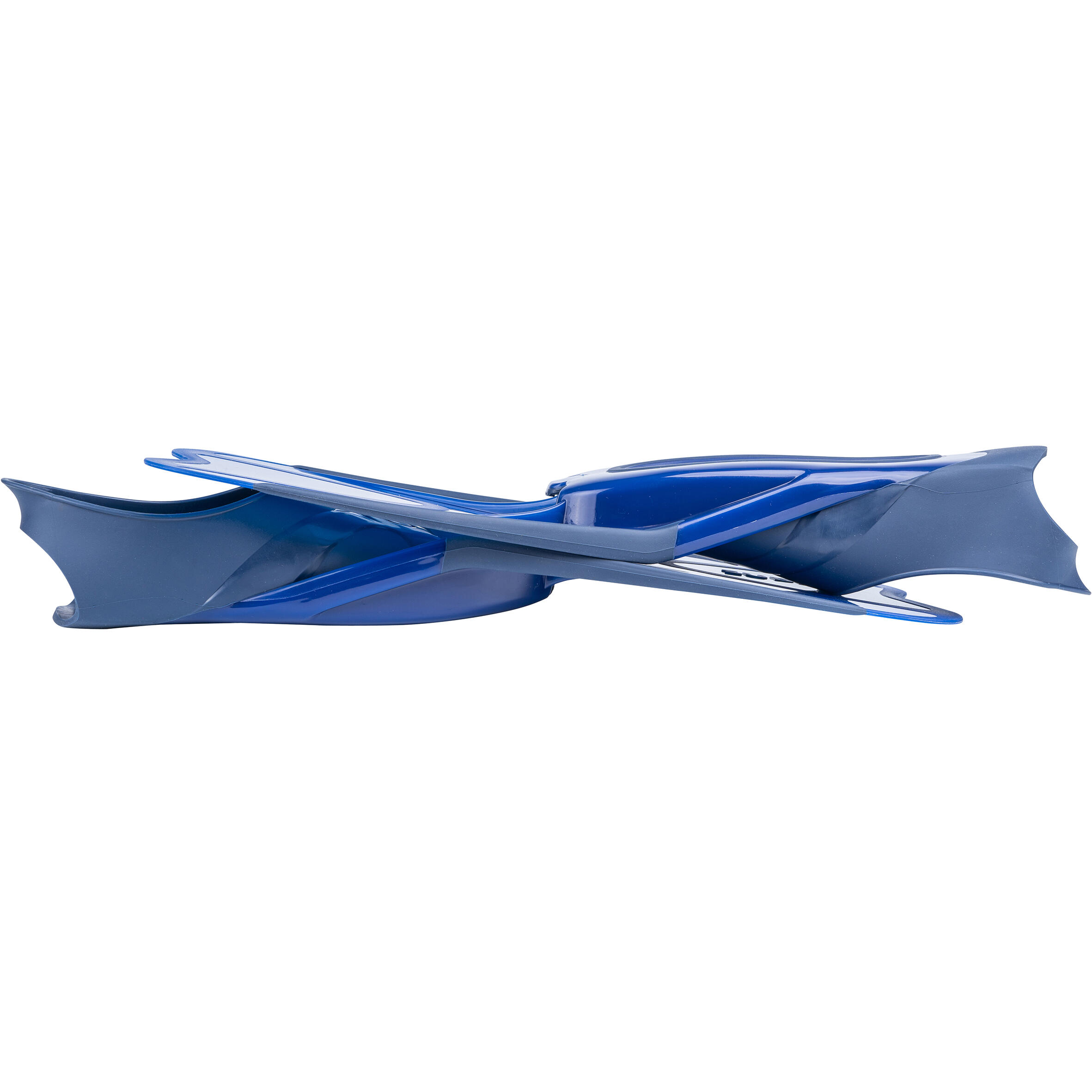 Adults' snorkelling kit Easybreath 500 mask fins - blue 14/19