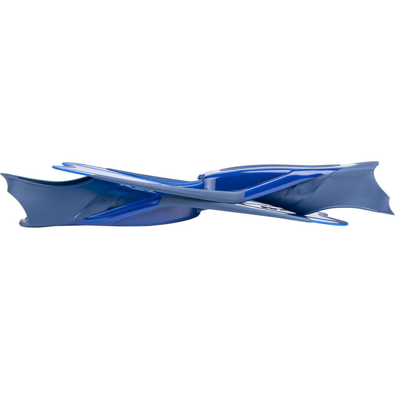Adults' snorkelling kit Easybreath 500 mask fins - blue
