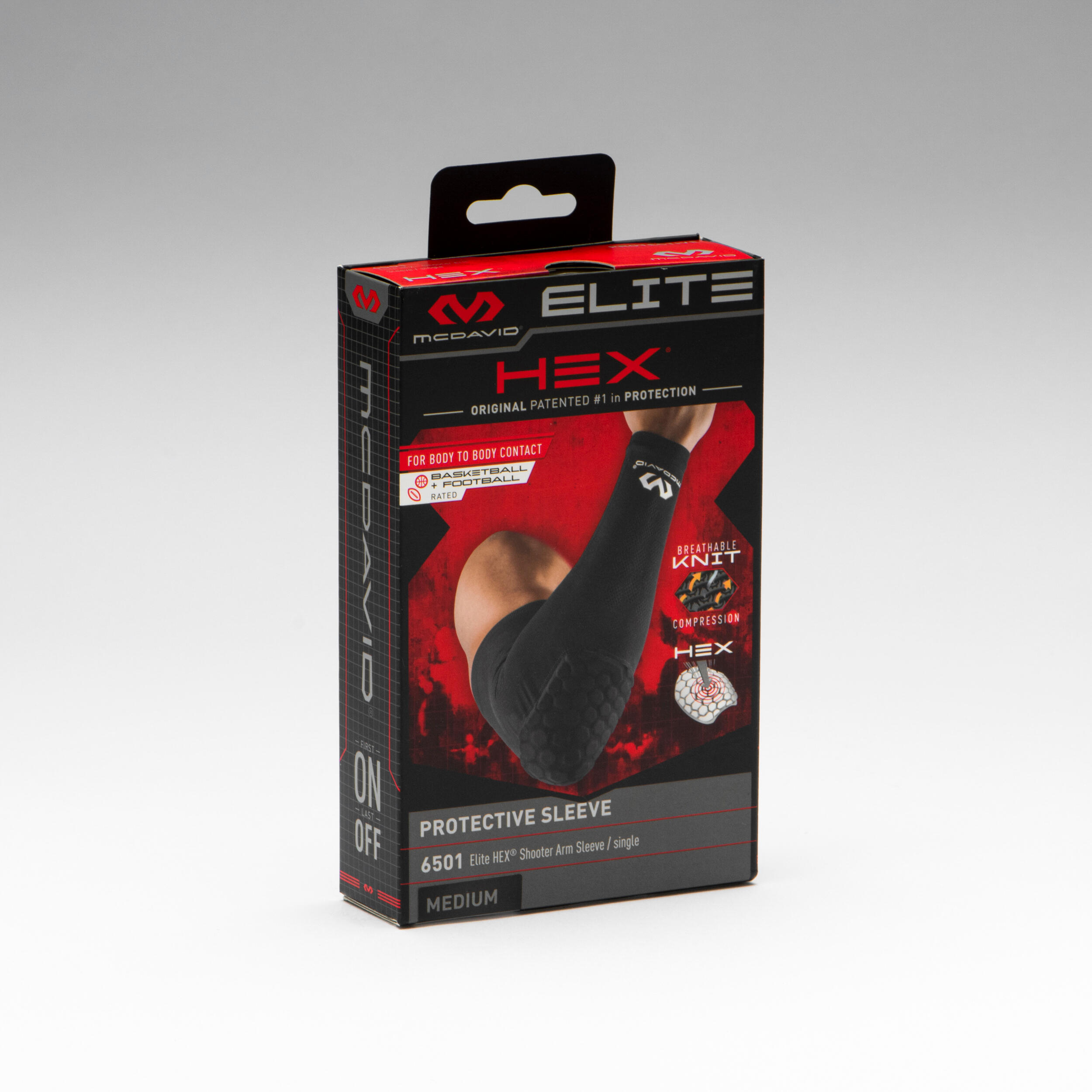 Handball Sleeve Elite Hex - Black 2/8