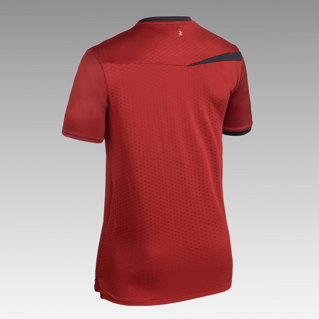 Vīriešu handbola krekls “H500”, sarkans/melns