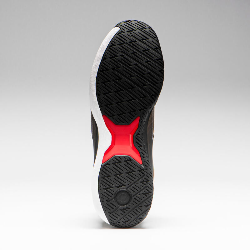 Chaussures de handball homme H900 STRONGER blanc noir