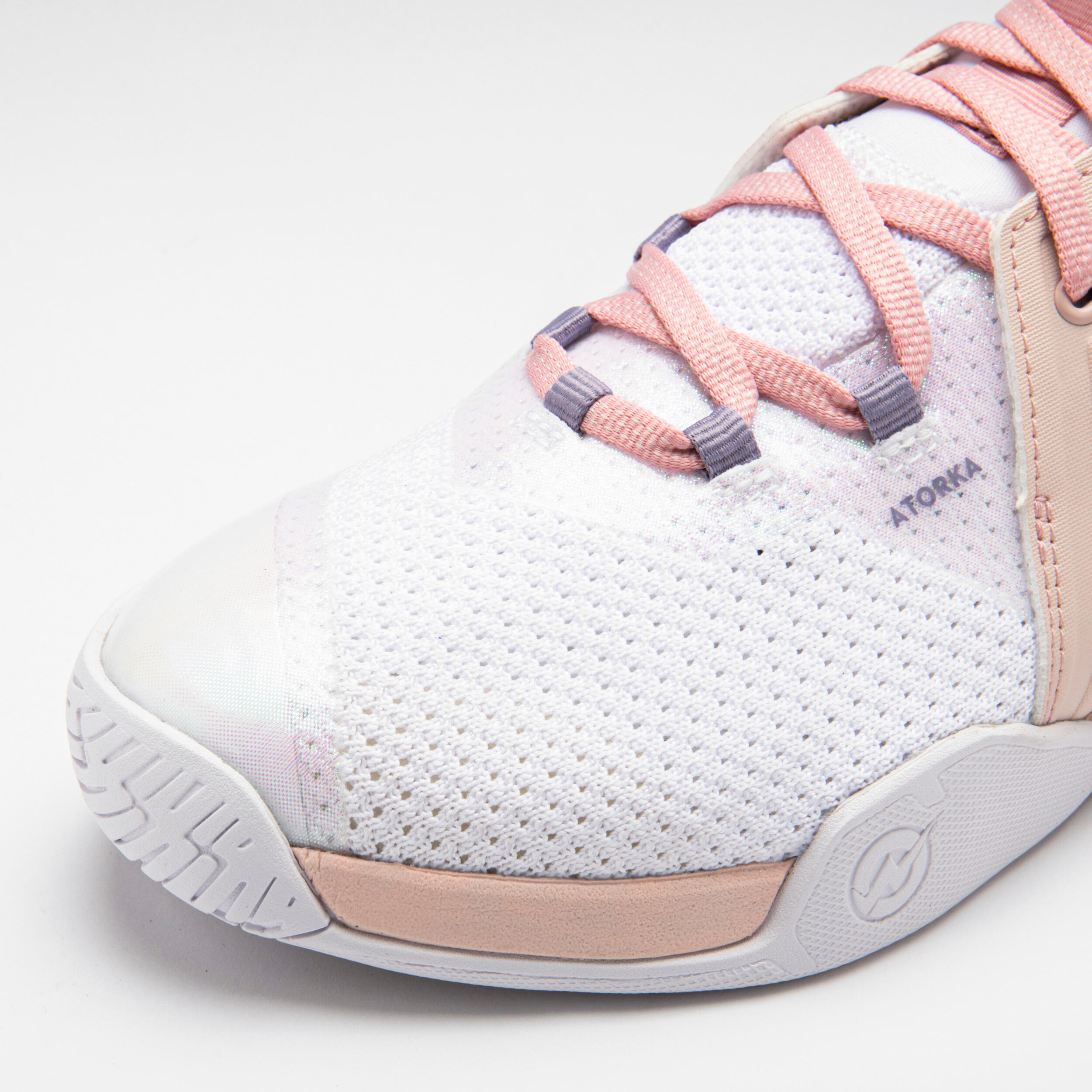 Men's/Women's Handball Shoes H500 Faster - Pink/White 12/17