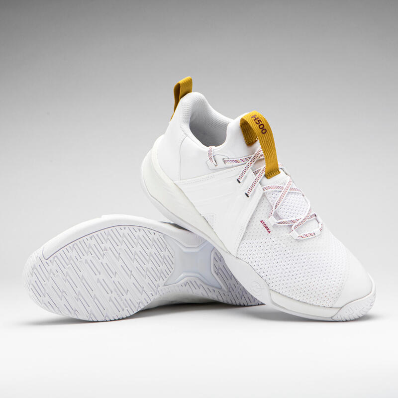 Chaussures de handball homme H500 FASTER blanc