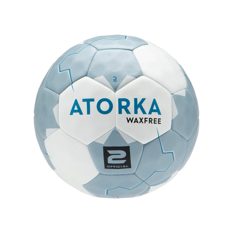 voorkant landbouw top Harsvrije handbal H500 Wax Free blauw/grijs maat 2 | ATORKA | Decathlon.nl
