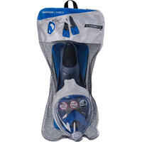 Kids’ Snorkelling Kit Fins and Easybreath mask - Blue