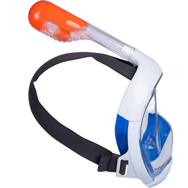 Kit snorkeling Mască Easybreath + Labe de Înot Albastru Copii 