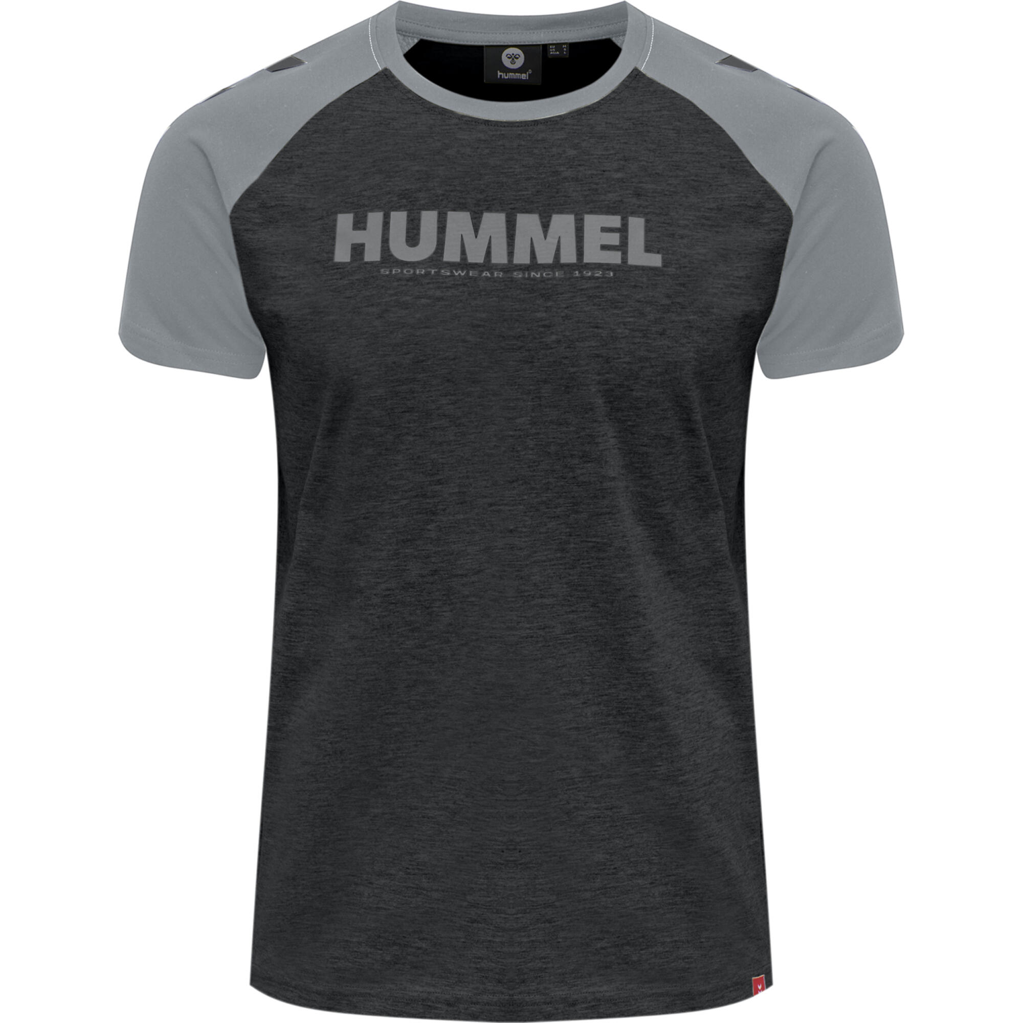 HUMMEL Men's Short-Sleeved Handball Top Legacy Blocked - Black/Grey