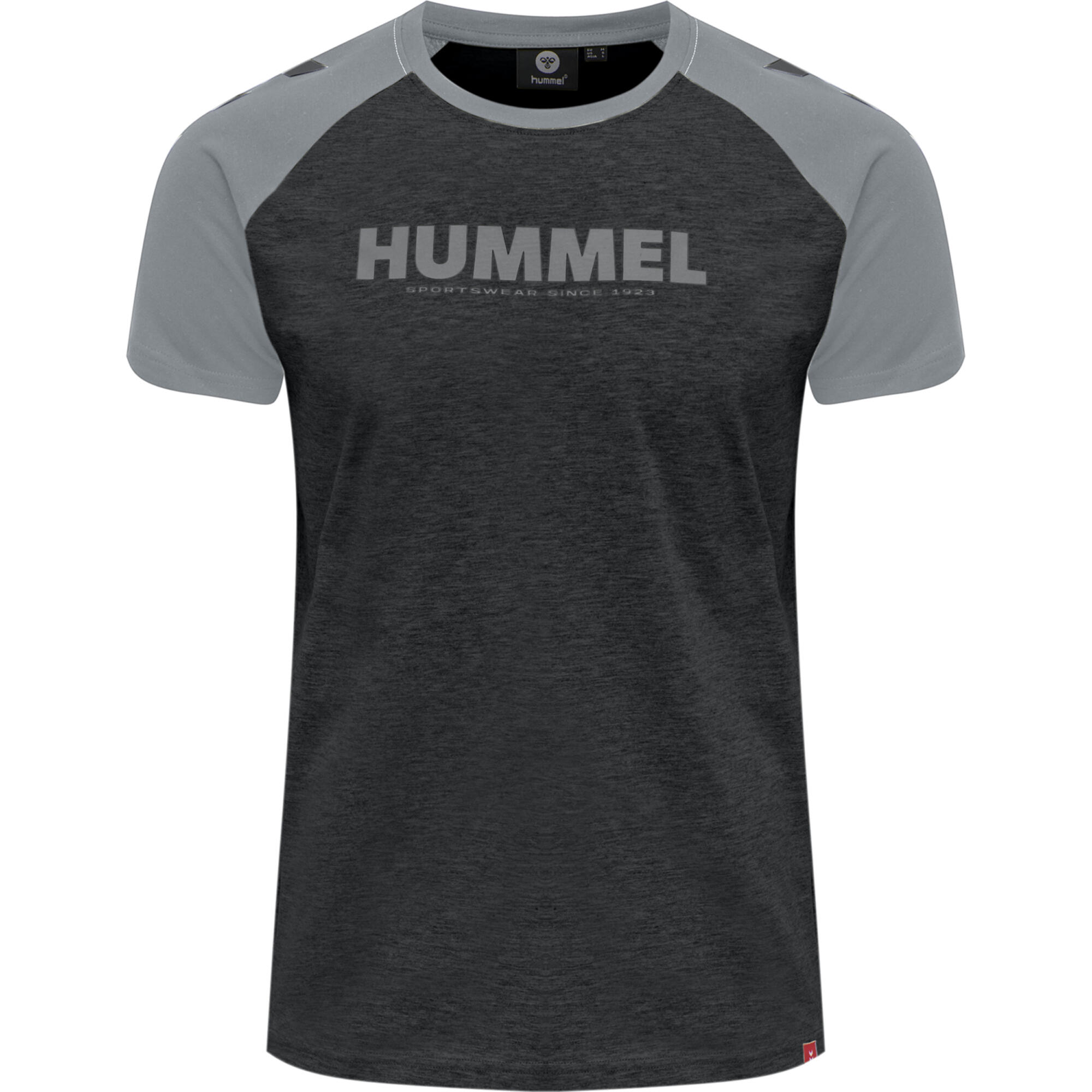 Men's Short-Sleeved Handball Top Legacy Blocked - Black/Grey 1/5