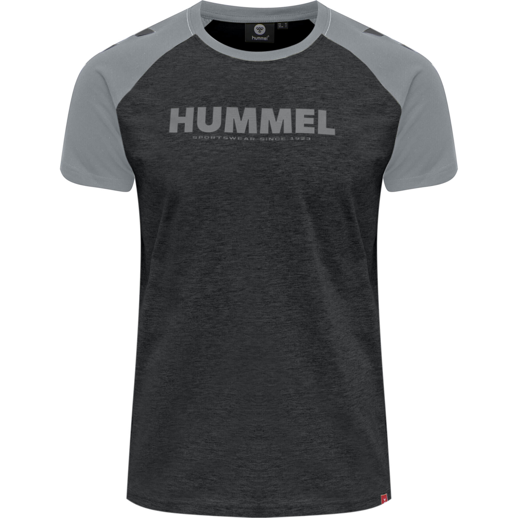 HUMMEL Men's Short-Sleeved Handball Top Legacy Blocked - Black/Grey