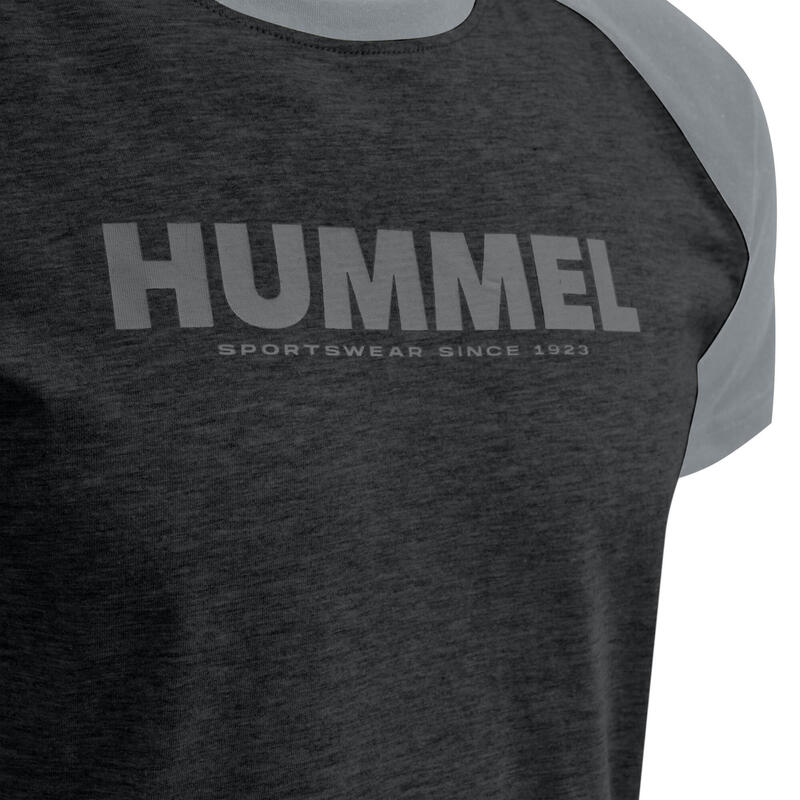 Camisola de Manga Curta de Andebol Homem HUMMEL LEGACY BLOCKED Preto Cinzento