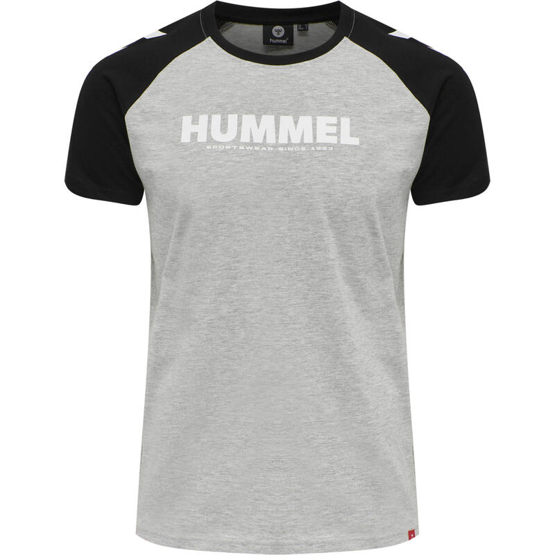 prisa pañuelo de papel Extraer Camiseta de balonmano Hummel MC Legacy Blocked Adulto gris negro | Decathlon