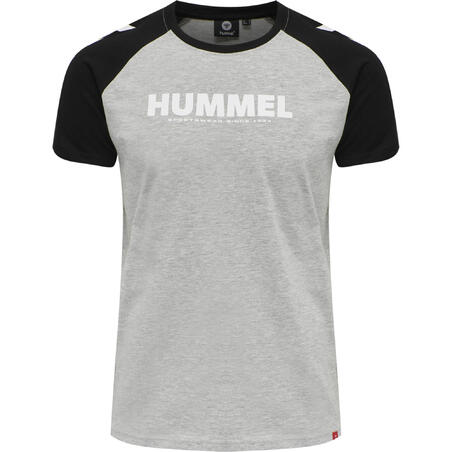 T-shirt för handboll LEGACY BLOCKED vuxen svart/grå 