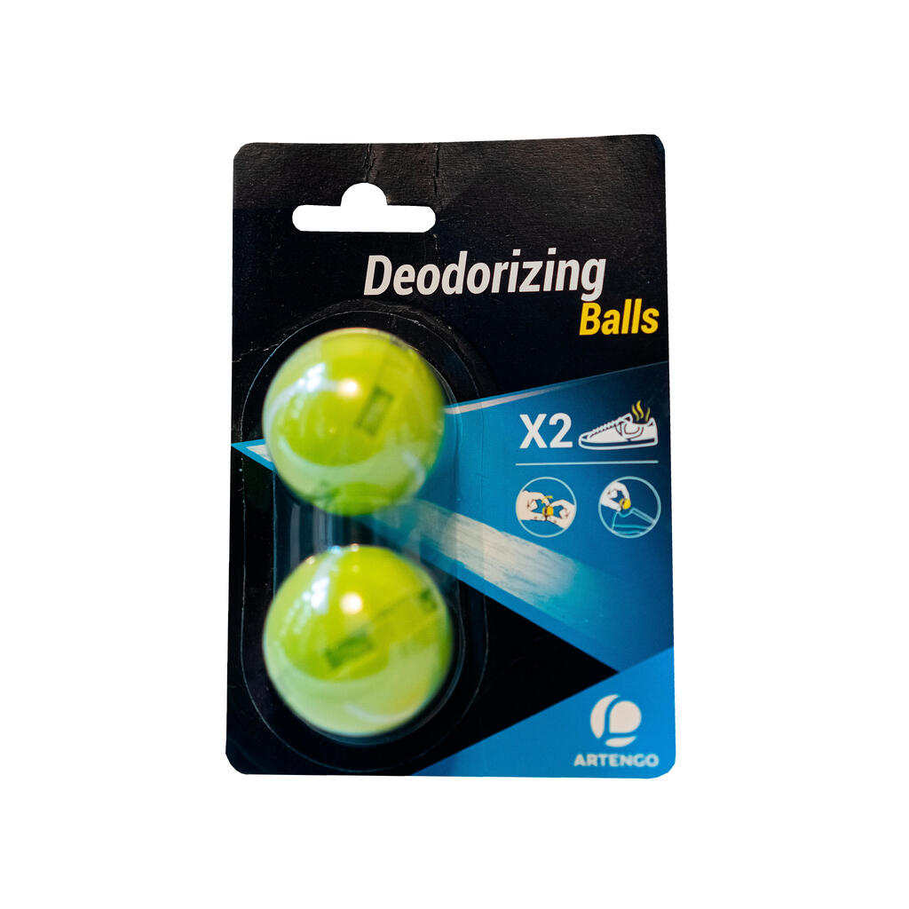 Shoe deodorising balls - yellow