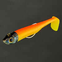 Sea fishing Texas anchovy shad soft lures COMBO ANCHO 120 30 g - Orange/Pink