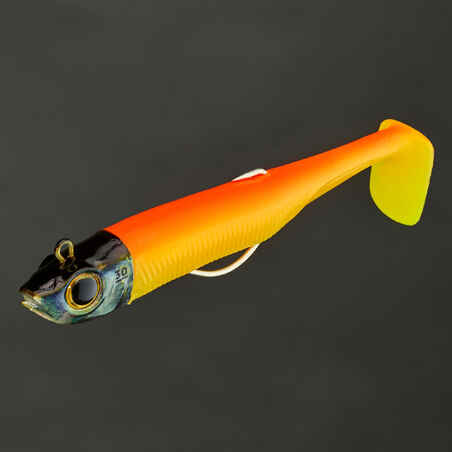 Sea fishing Texas anchovy shad soft lures COMBO ANCHO 120 30 g - Orange/Pink