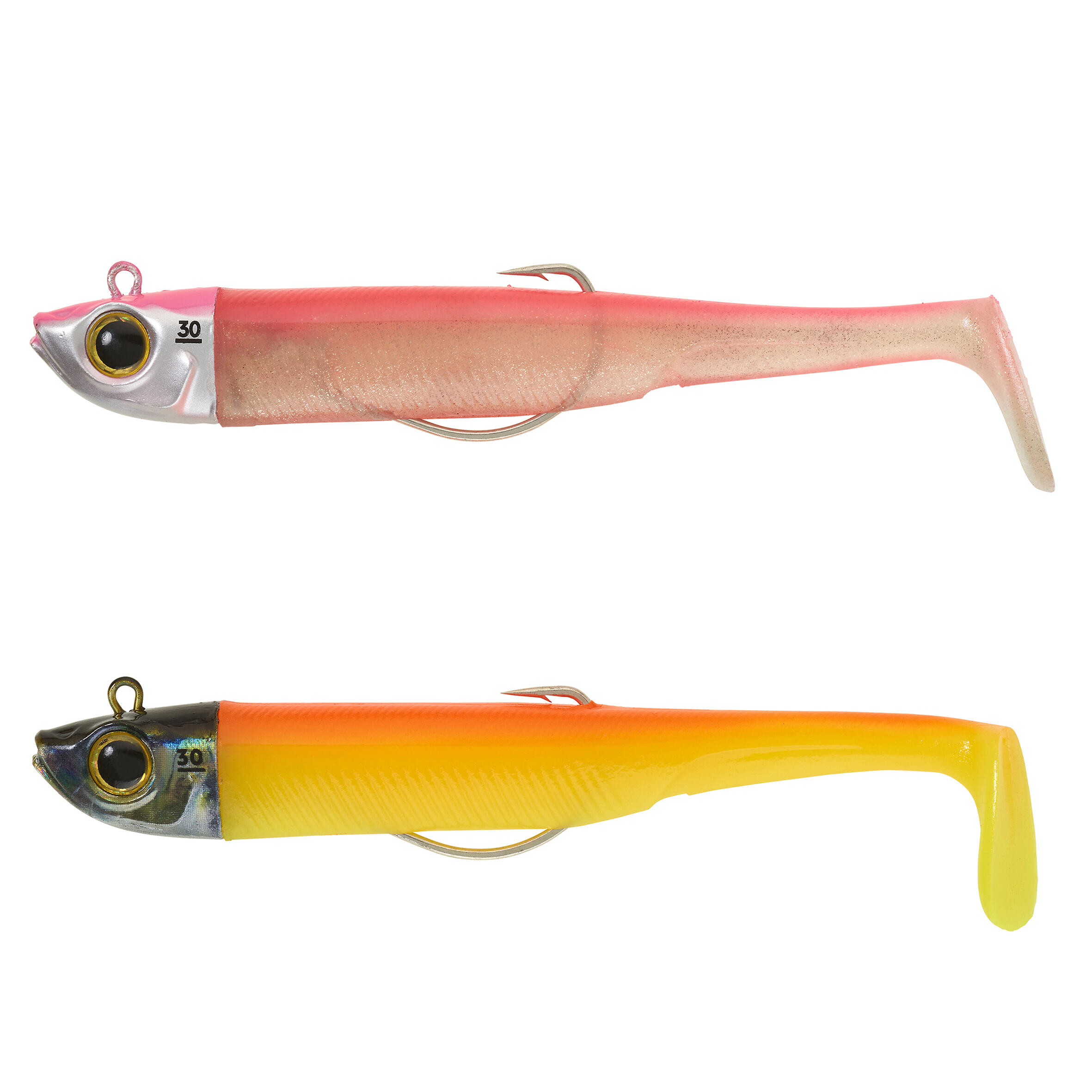 Sea fishing Texas anchovy shad soft lures COMBO ANCHO 120 30 g - Orange/Pink 1/12