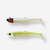 COMBO leurres souples shad texan ANCHO 120 18gr Tête rouge/Jaune pêche en mer