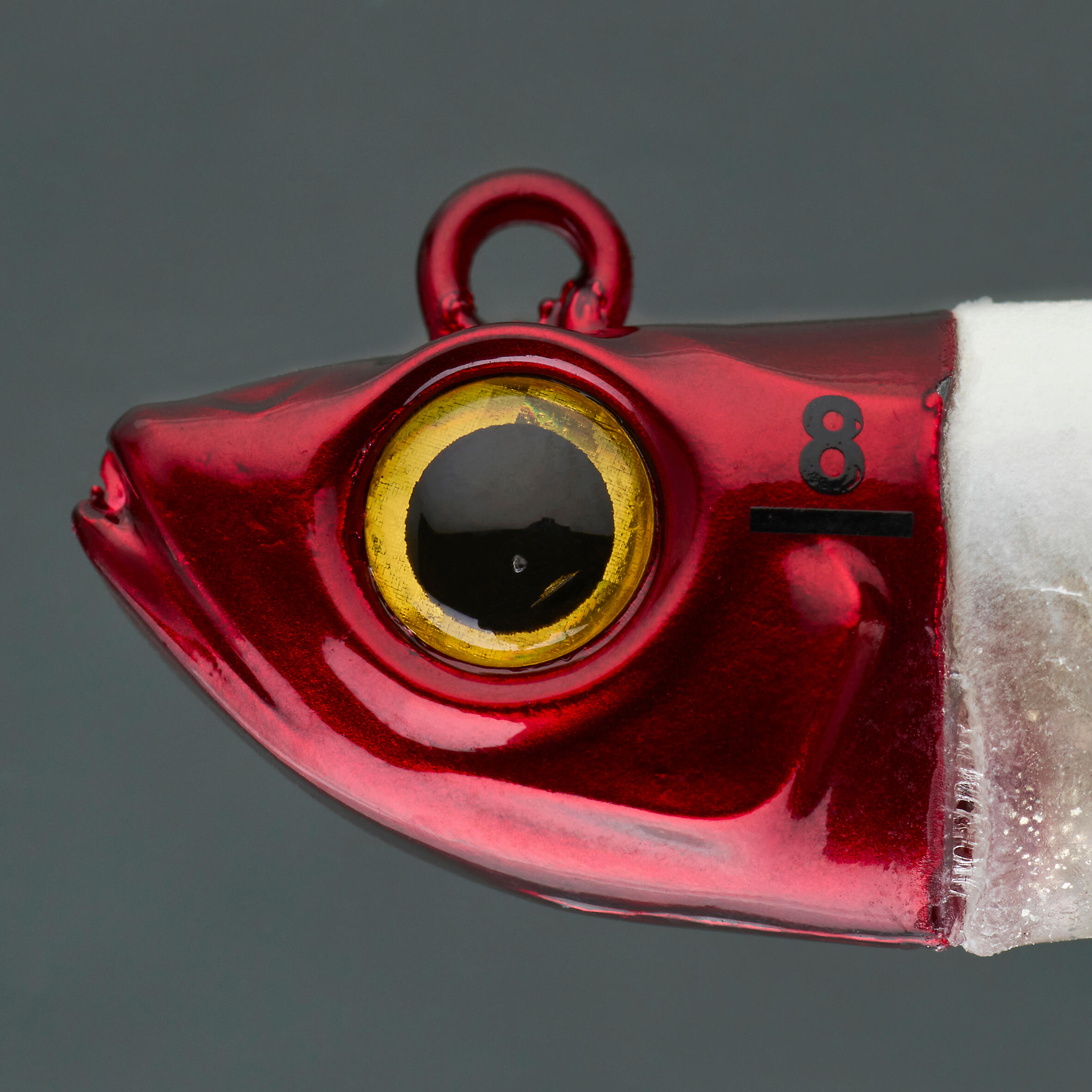 Set softbaits voor zeevissen Ancho 90 Texas shad ansjovis rode kop/fluogeel 8 g 2/8