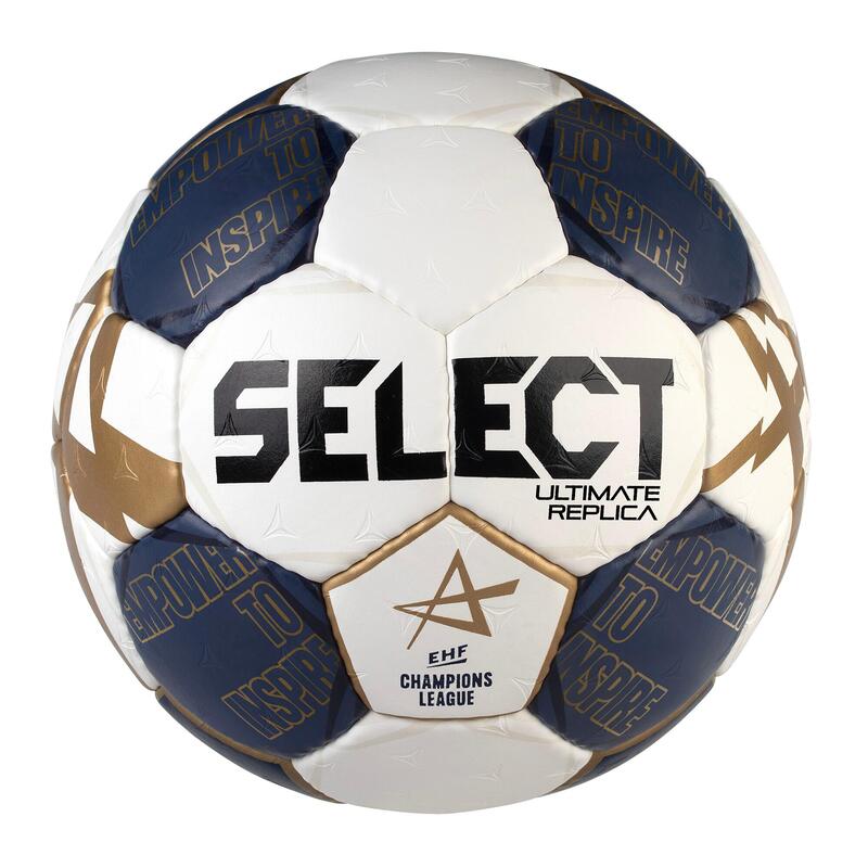 Balón de balonmano talla 3 - Select CL 21 Ultimate Replica azul dorado blanco