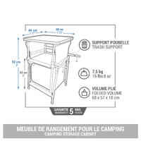 FOLDING AND COMPACT CAMPING STORAGE UNIT