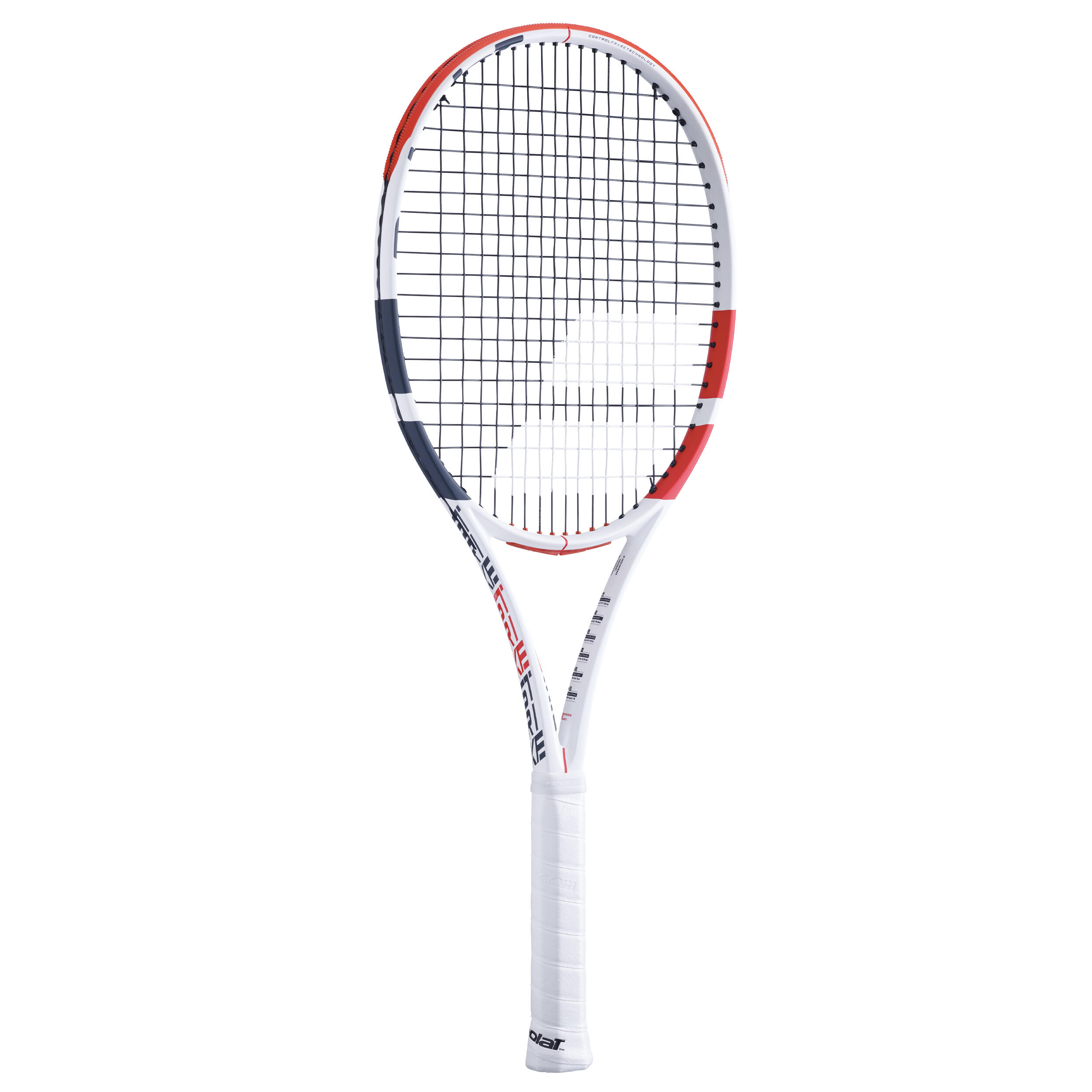 Adult Tennis Racket Pure Strike 16x19 305 g White Orange