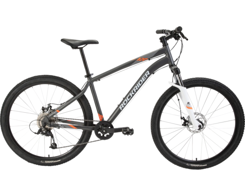ROCKRIDER ST 120 MOUNTAIN BIKE - GREY / ORANGE