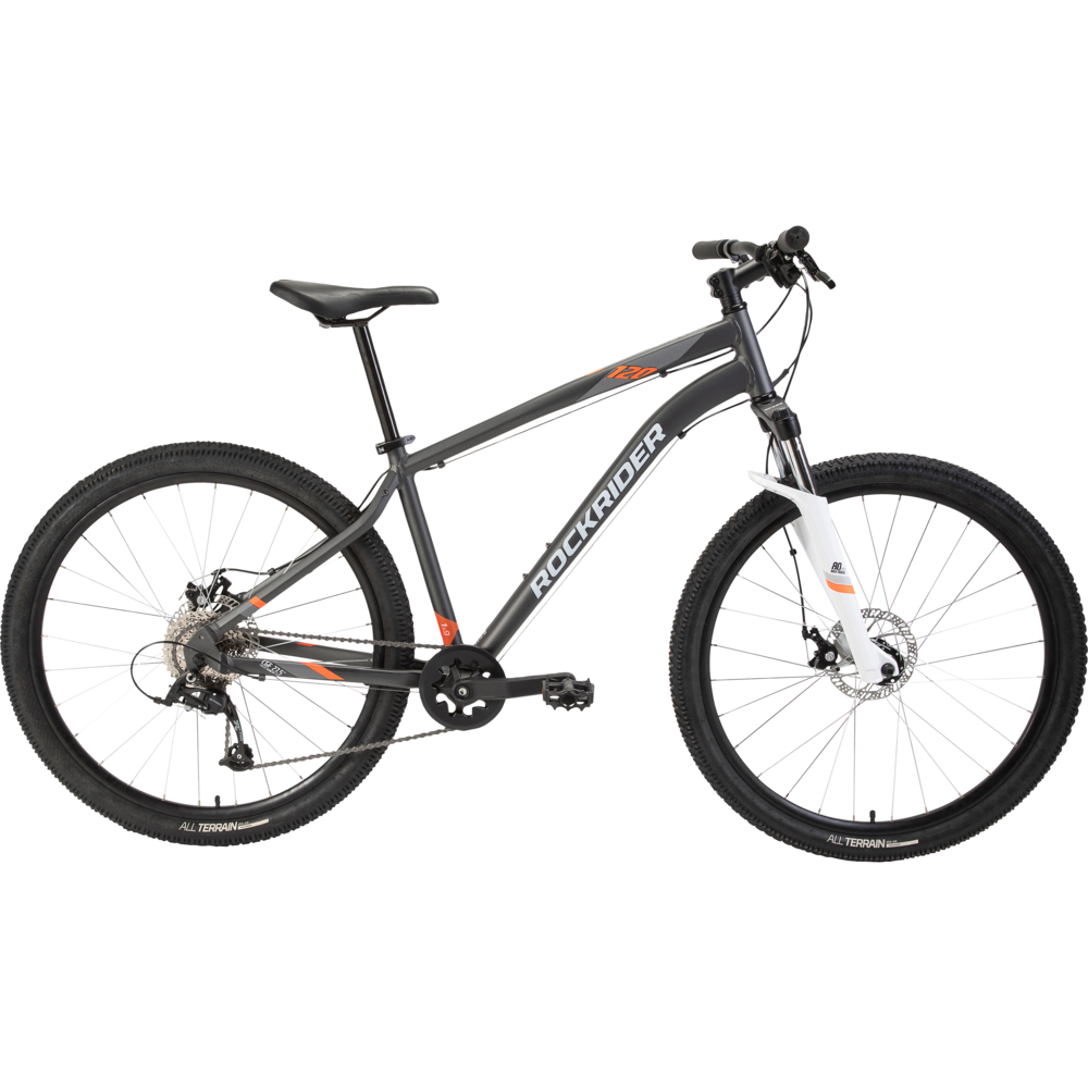 VTT ROCKRIDER ST 120 GRIS ORANGE