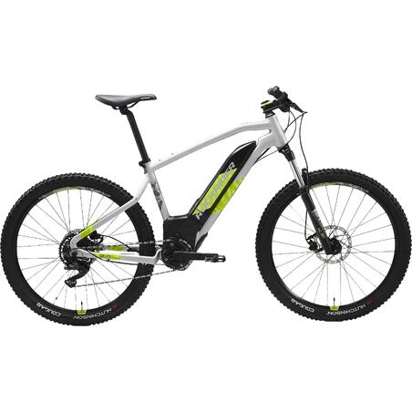 Електричний гірський велосипед E-ST 520, 27,5" - Сірий/Жовтий