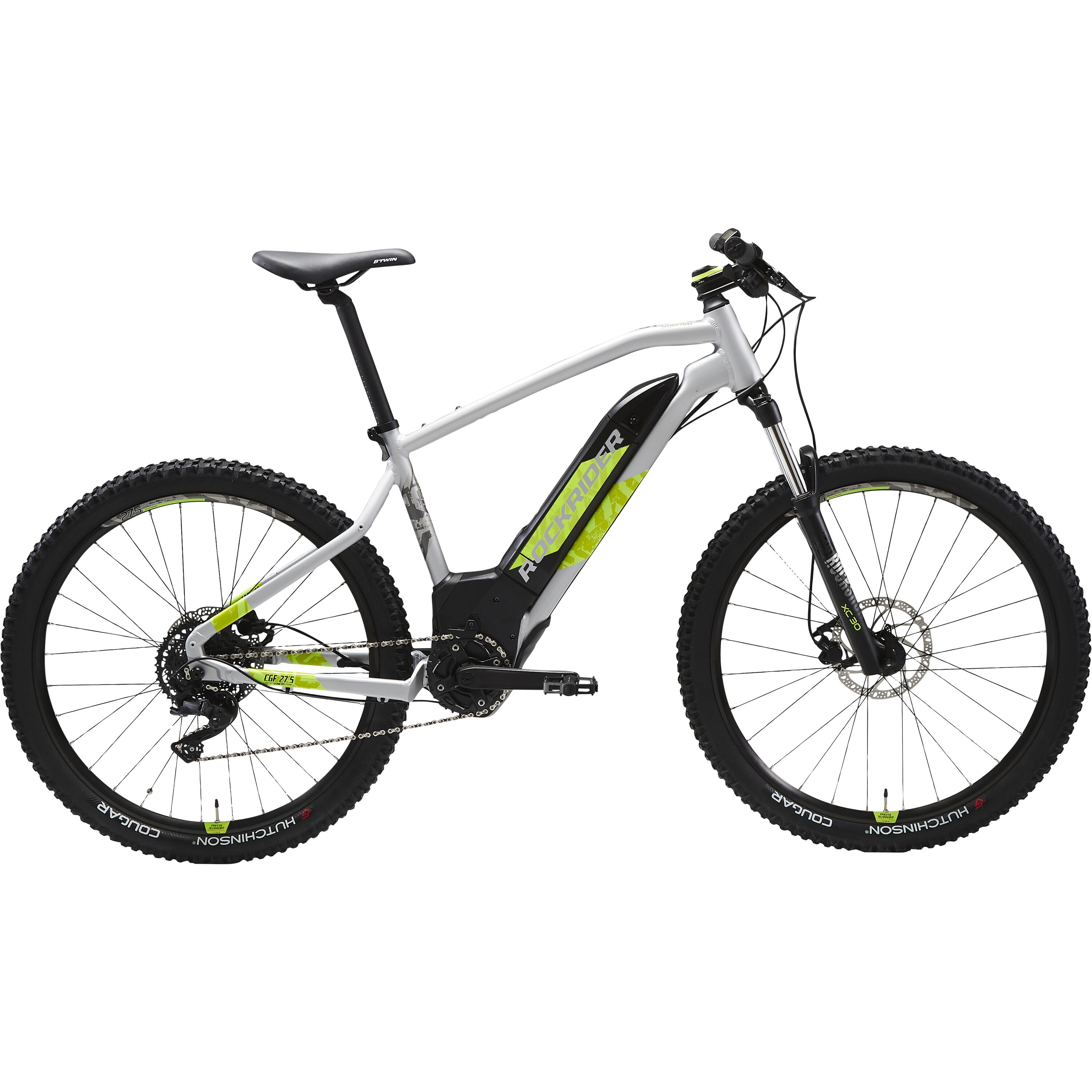 27.5 Inch Electric Mountain Bike E-ST 520 - Grey/Yellow 3/21