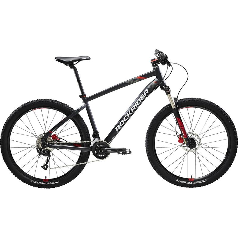 Bicicletă MTB ST 540 27,5" Negru-Roșu 