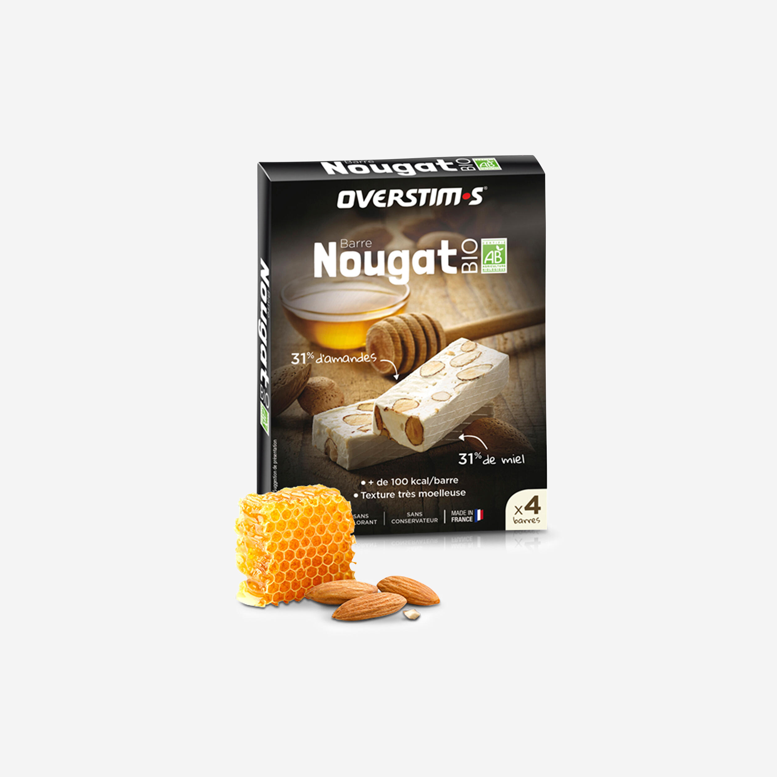 Overstim.s - Overstims Barre Nougat Bio - 4x25g - Nougat - Nutrition Et Soin - - Taille Unique - Decathlon