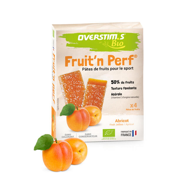Overstims Pâtes de fruits bio abricot 4x25g OVERSTIM.S Decathlon
