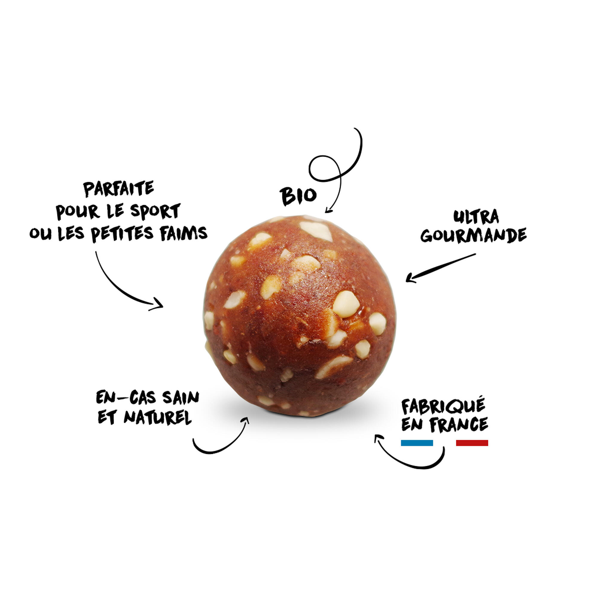 Organic Energy Balls Overstims 6x8g packet - blueberry 2/4