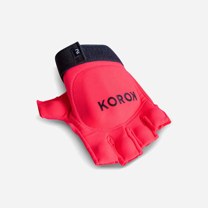 Kids' Low Intensity 1 Knuckle Field Hockey Glove FH100 - Pink