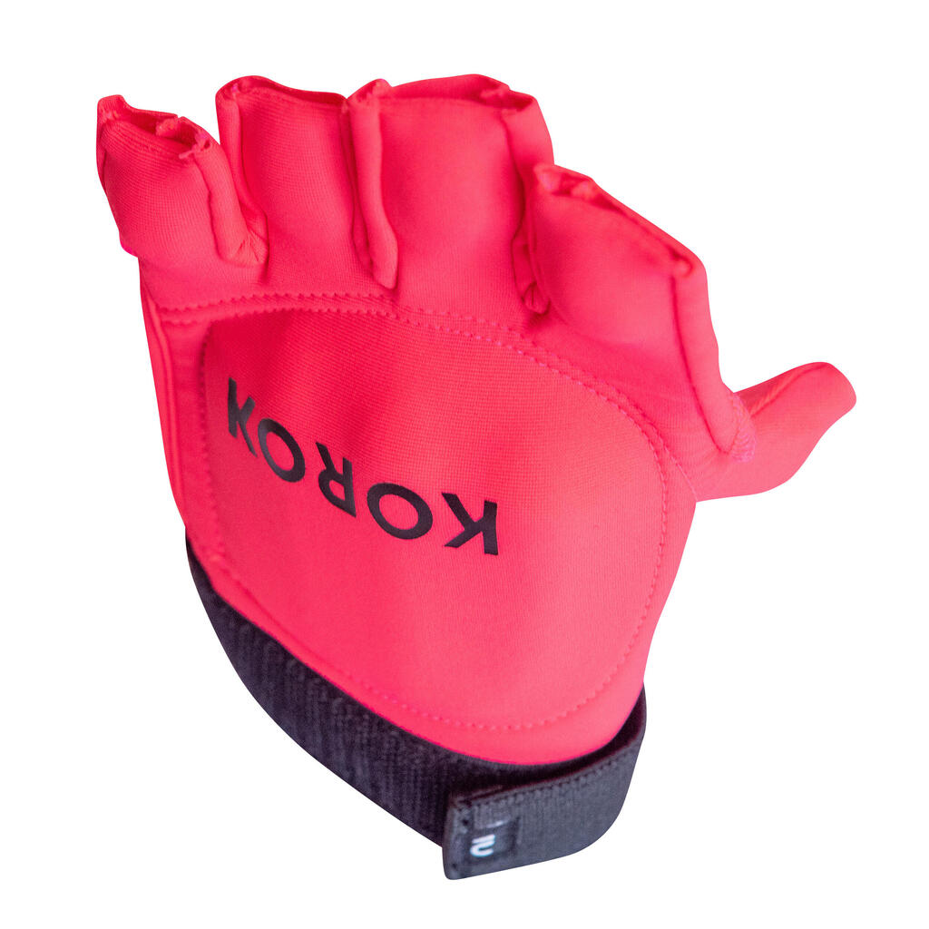 Kids'/Adult Low Intensity 1 Knuckle Field Hockey Glove FH100 - Black