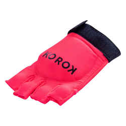 Kids' Low Intensity 1 Knuckle Field Hockey Glove FH100 - Pink