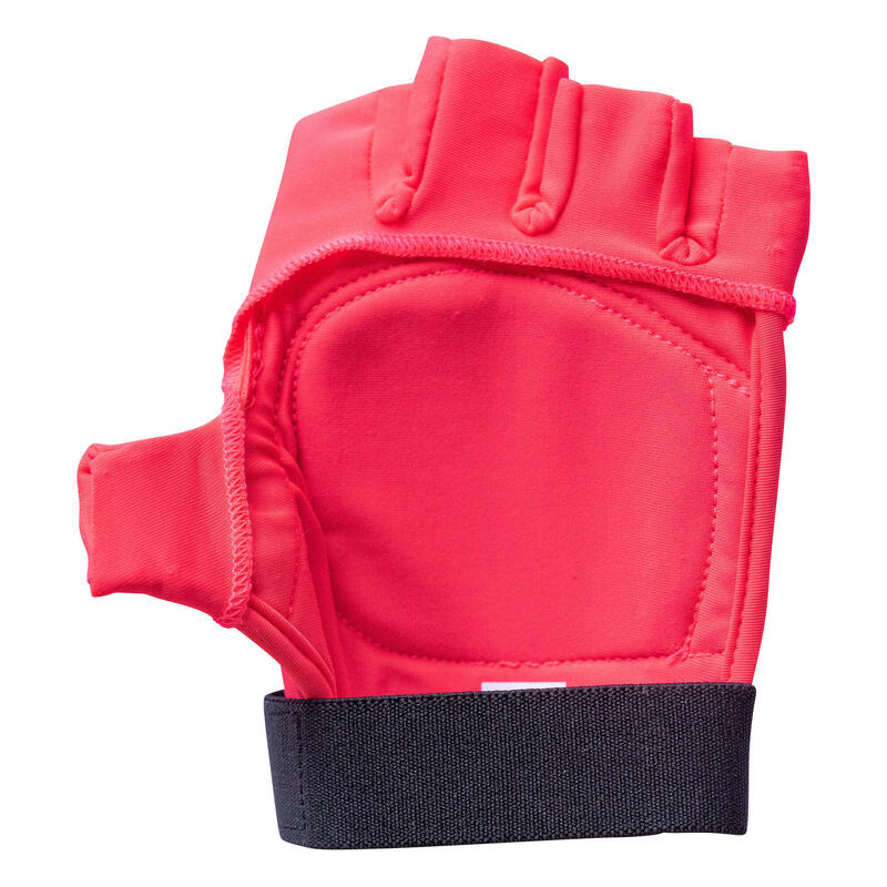 Hockeyhandschoen voor kinderen en tieners FH100 halve vingers lichte intensiteit roze