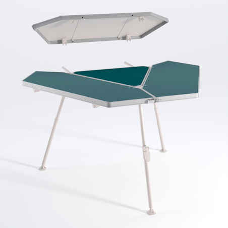שולחן קמפינג בצורת משושה - מתאים ל-6 אנשים - דגם Tepee