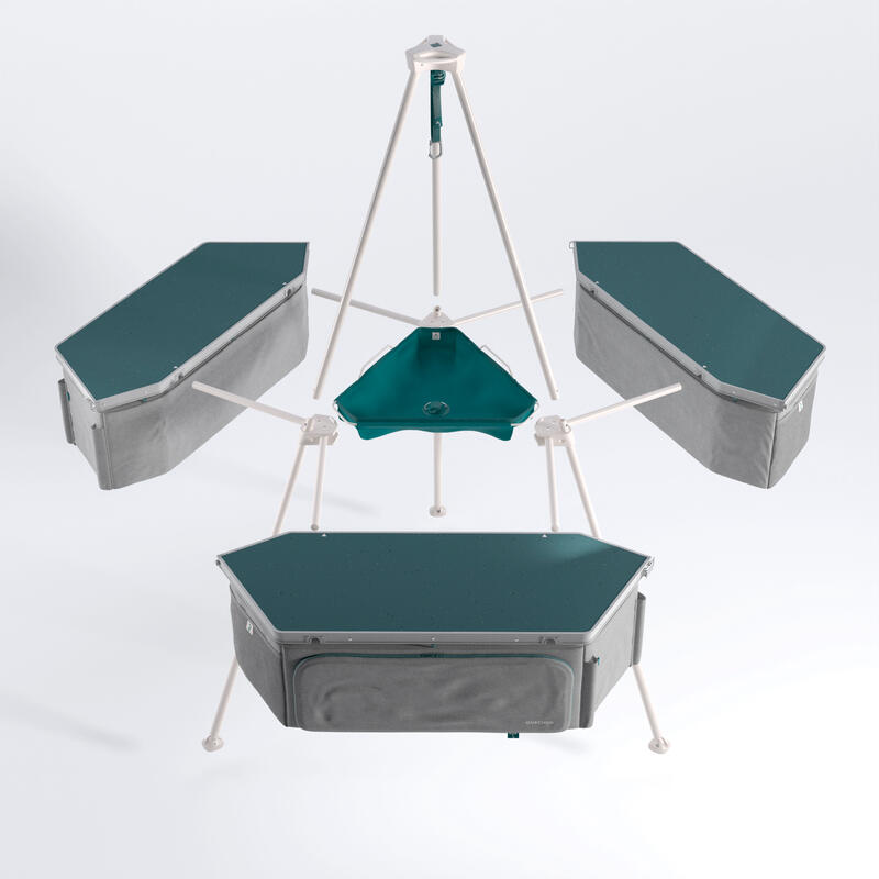 Multifunctional camping kitchen unit Tepee Decathlon